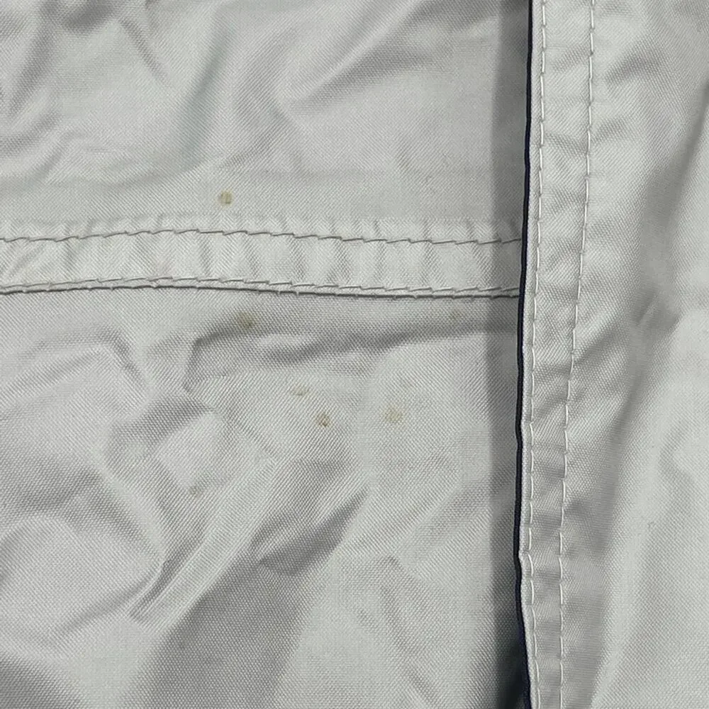 K-WAY 2000 men windbreaker lightweight off-white pockets drawstring size MEDIUM